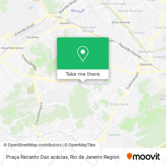 Praça Recanto Das acácias map