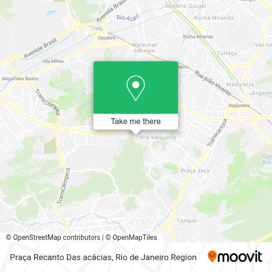 Praça Recanto Das acácias map