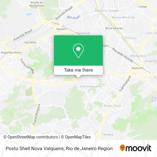 Posto Shell Nova Valqueire map