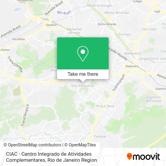 CIAC - Centro Integrado de Atividades Complementares map