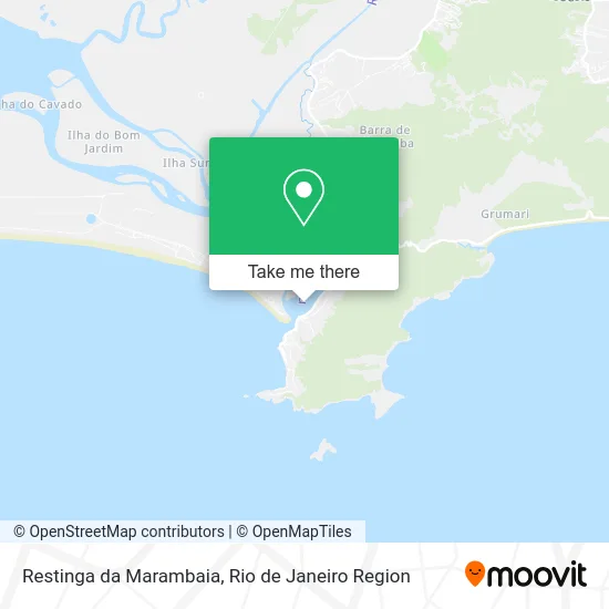 Restinga da Marambaia map