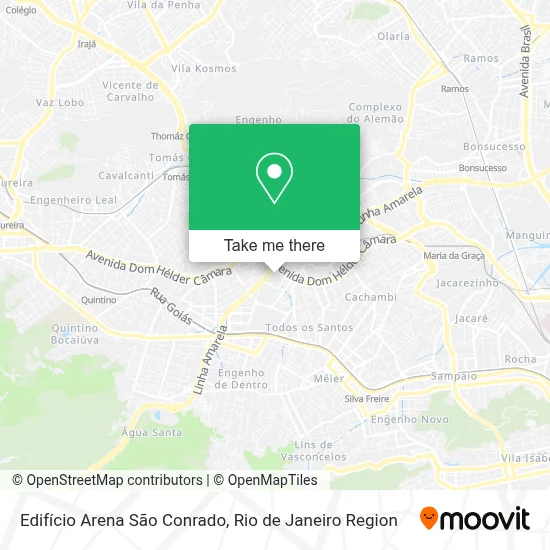 Edifício Arena São Conrado map