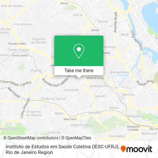 Instituto de Estudos em Saúde Coletiva (IESC-UFRJ) map
