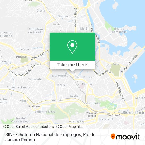 SINE - Sistema Nacional de Empregos map