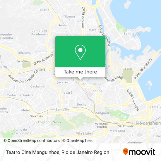 Mapa Teatro Cine Manguinhos