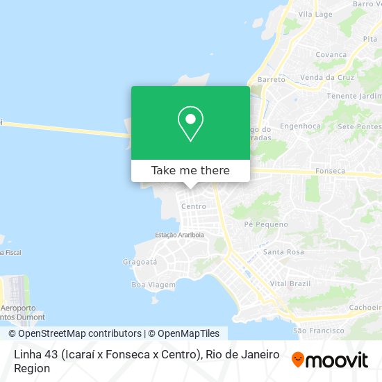 Linha 43 (Icaraí x Fonseca x Centro) map