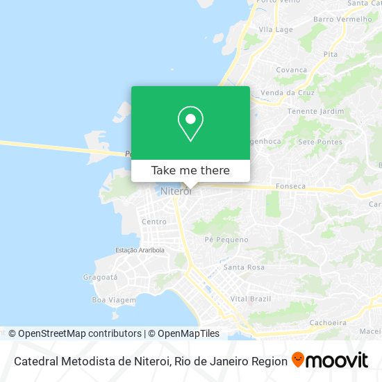 Mapa Catedral Metodista de Niteroi