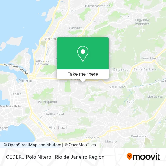 CEDERJ Polo Niteroi map