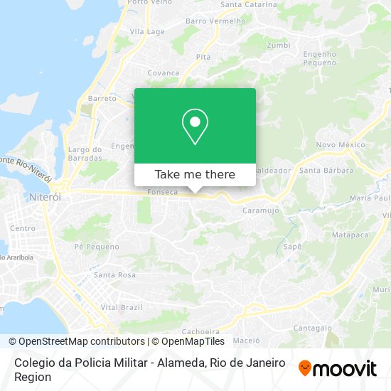 Mapa Colegio da Policia Militar - Alameda