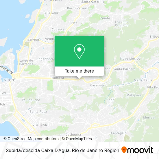 Subida/descida Caixa D'Água map