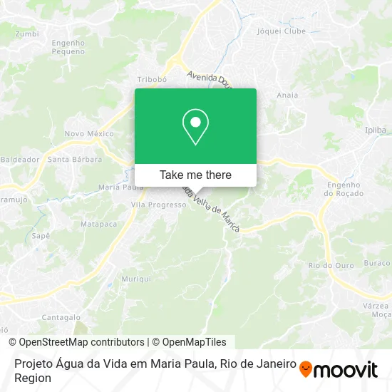 Projeto Água da Vida em Maria Paula map