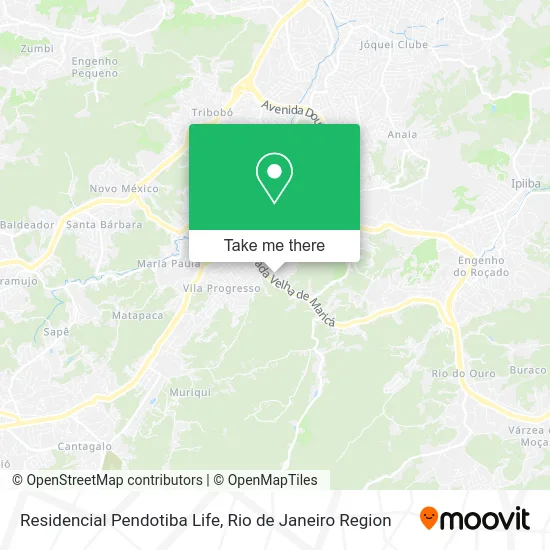 Residencial Pendotiba Life map