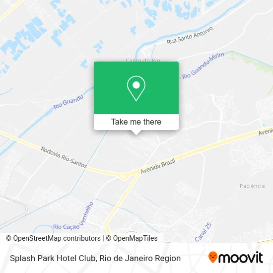 Splash Park Hotel Club map