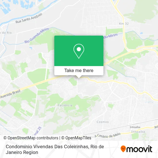 Condomínio Vivendas Das Coleirinhas map