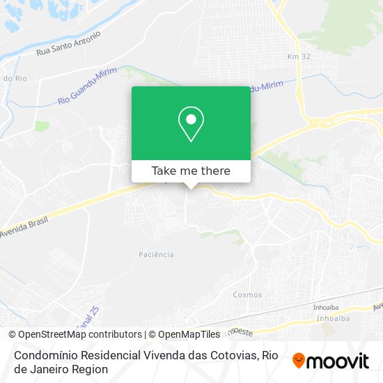 Condomínio Residencial Vivenda das Cotovias map