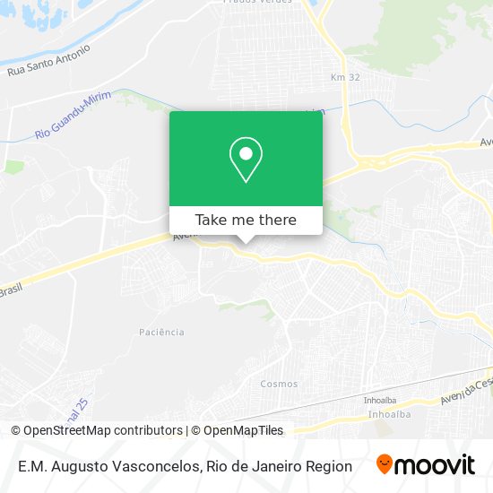 E.M. Augusto Vasconcelos map
