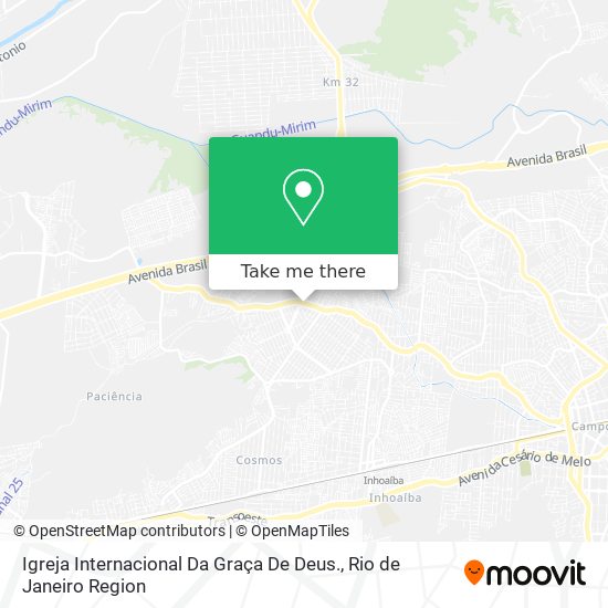 Igreja Internacional Da Graça De Deus. map
