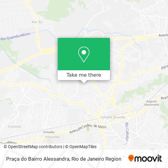 Mapa Praça do Bairro Alessandra