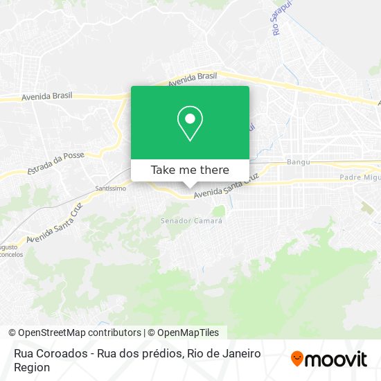 Rua Coroados - Rua dos prédios map