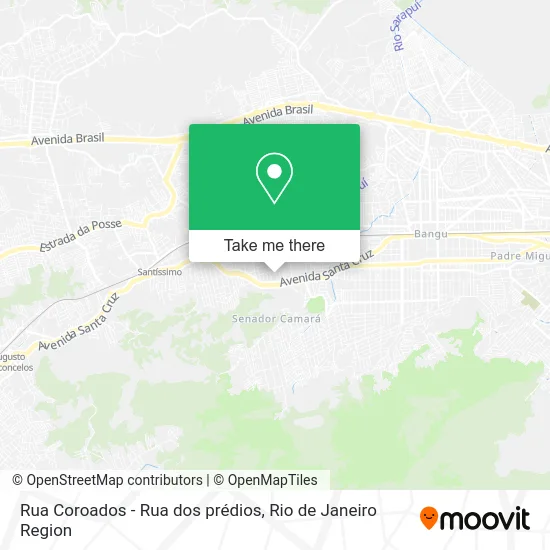 Rua Coroados - Rua dos prédios map