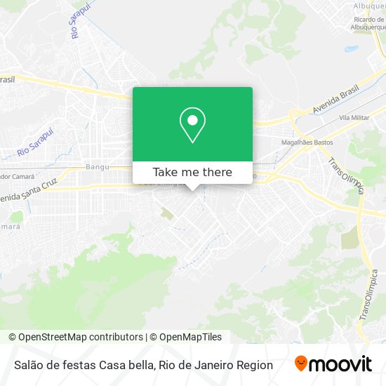 Salão de festas Casa bella map