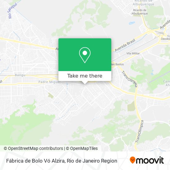 Mapa Fábrica de Bolo Vó Alzira