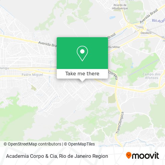 Mapa Academia Corpo & Cia