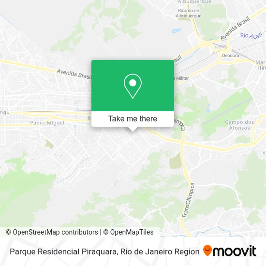 Parque Residencial Piraquara map