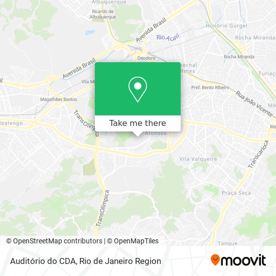 Auditório do CDA map