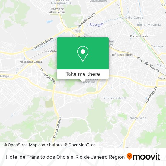 Hotel de Trânsito dos Oficiais map