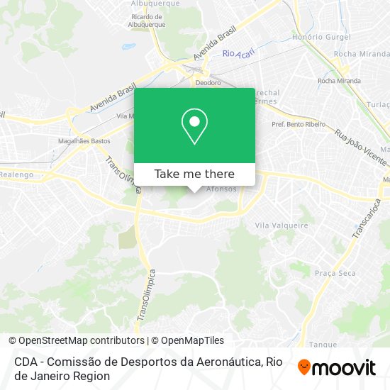 CDA - Comissão de Desportos da Aeronáutica map