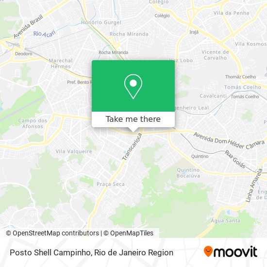 Posto Shell Campinho map