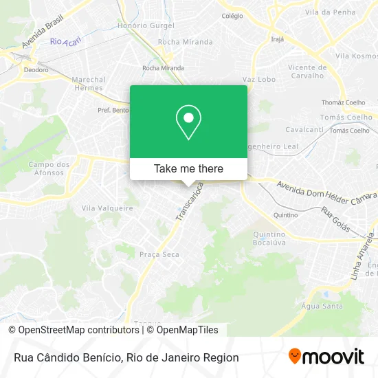 Rua Cândido Benício map