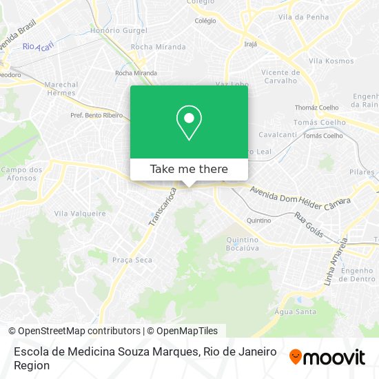 Mapa Escola de Medicina Souza Marques