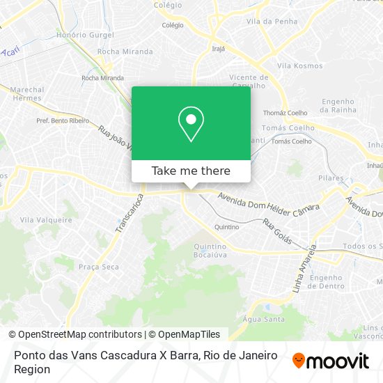 Ponto das Vans Cascadura X Barra map