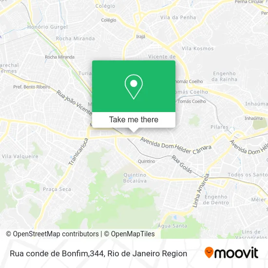 Rua conde de Bonfim,344 map
