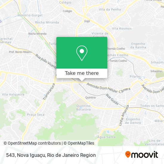 543, Nova Iguaçu map