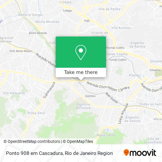 Ponto 908 em Cascadura map