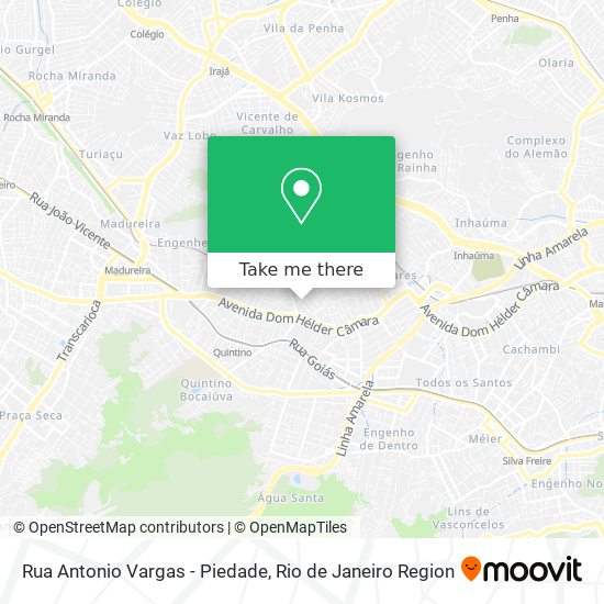 Mapa Rua Antonio Vargas - Piedade