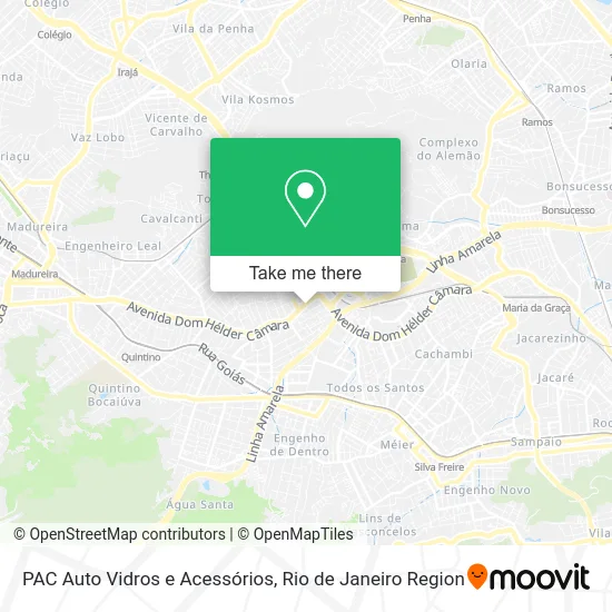 PAC Auto Vidros e Acessórios map