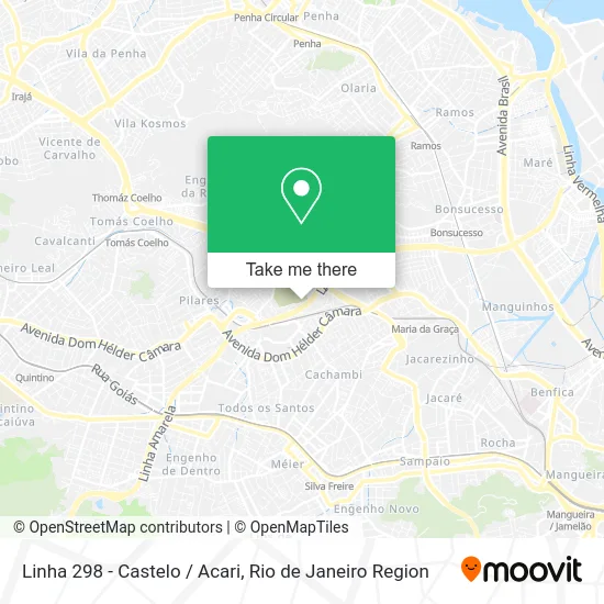 Linha 298 - Castelo / Acari map