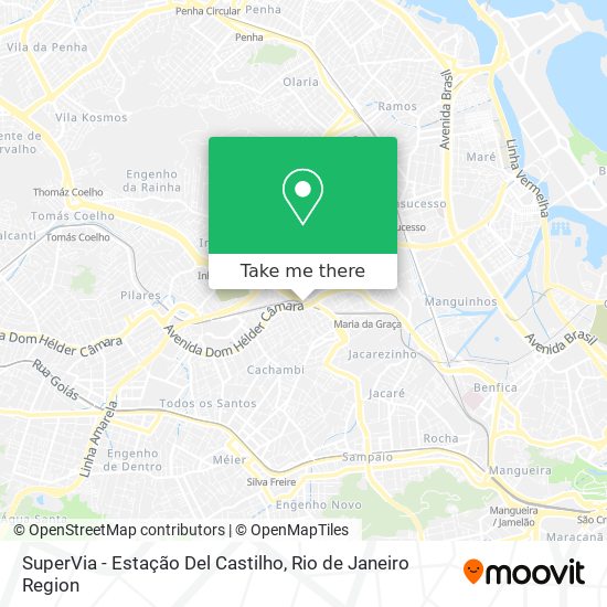 SuperVia - Estação Del Castilho map