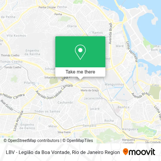 LBV - Legião da Boa Vontade map
