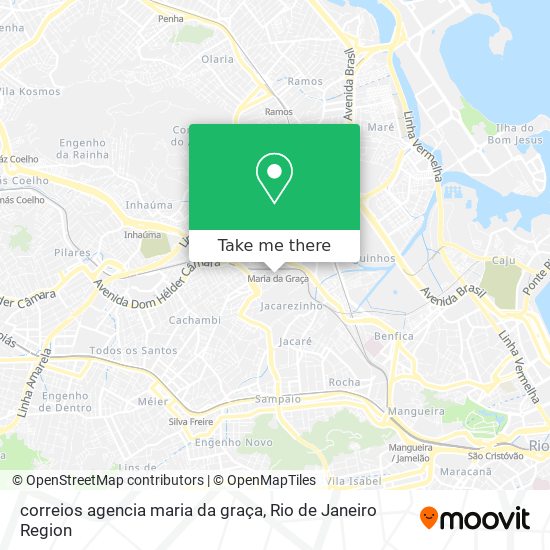 correios agencia maria da graça map