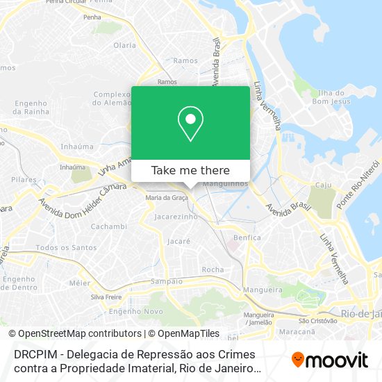 Mapa DRCPIM - Delegacia de Repressão aos Crimes contra a Propriedade Imaterial