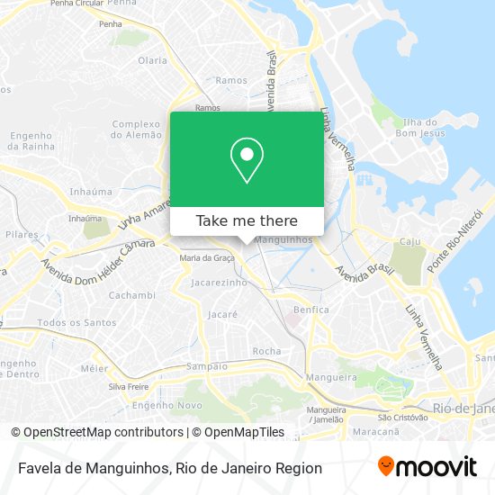 Favela de Manguinhos map