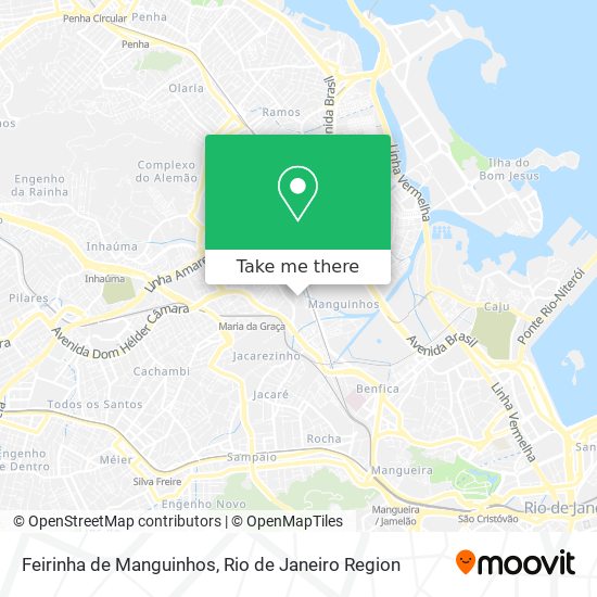 Feirinha de Manguinhos map