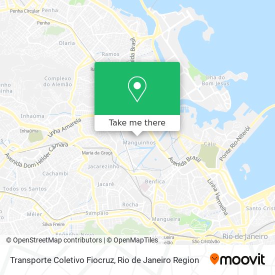 Transporte Coletivo Fiocruz map