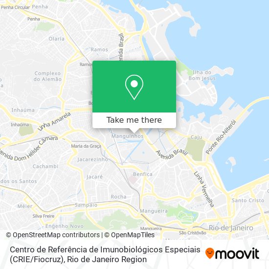 Centro de Referência de Imunobiológicos Especiais (CRIE / Fiocruz) map