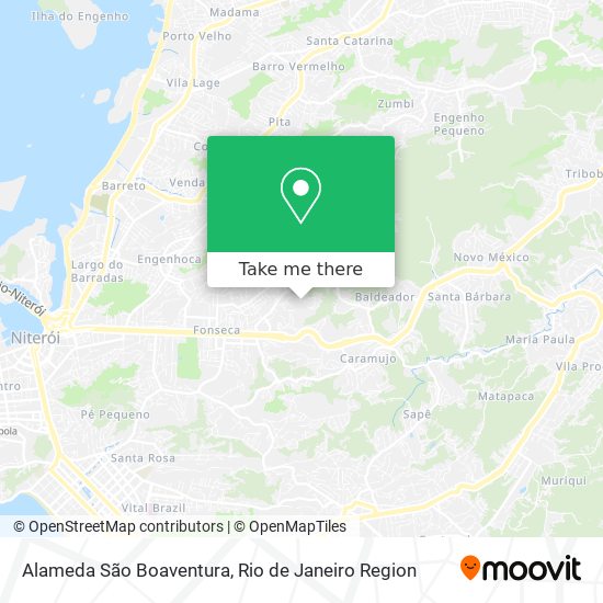 Mapa Alameda São Boaventura